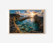 Niue Limu Pools Wall Art Print | Tropical Ocean Rock Pools
