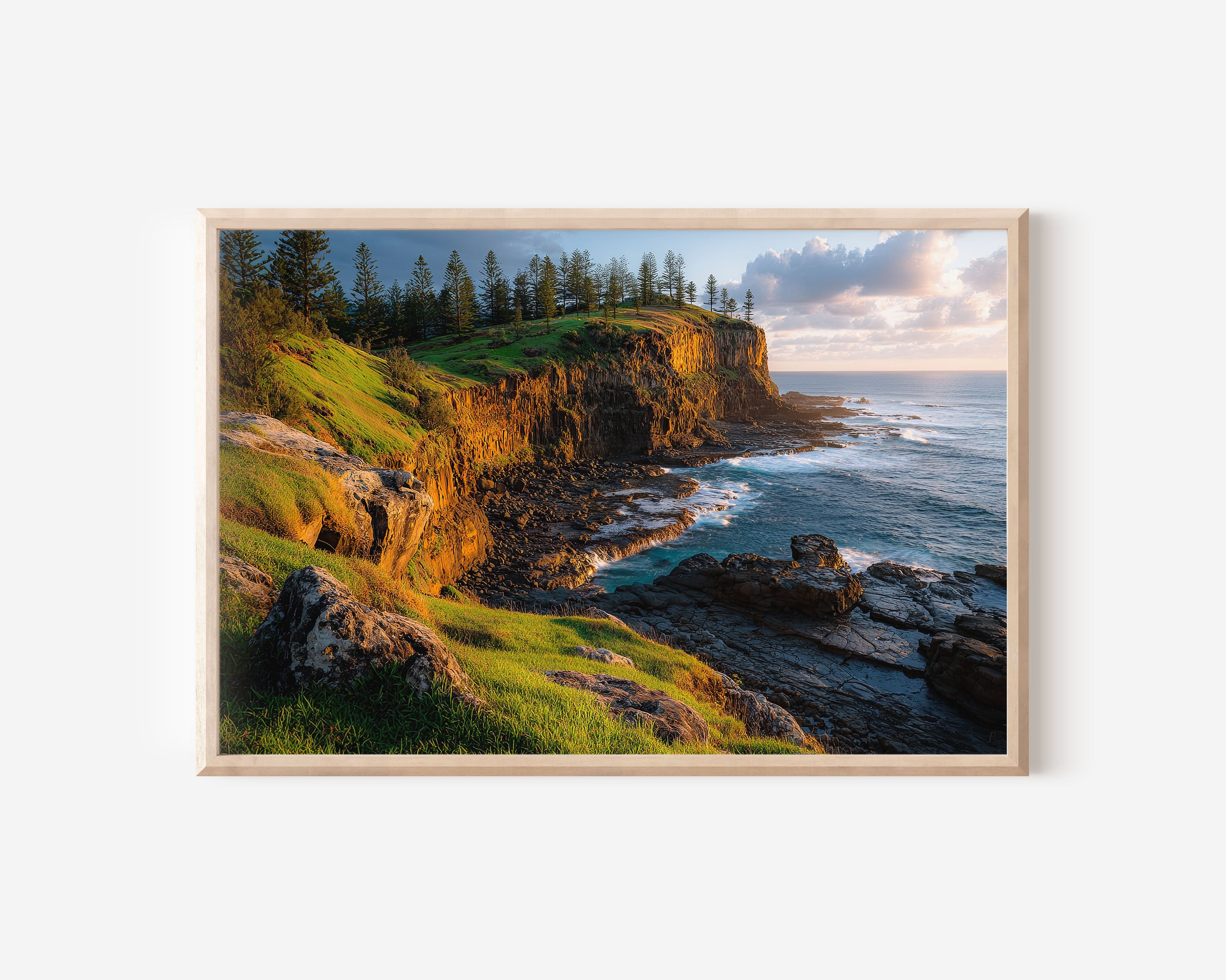 Norfolk Island Coastal Cliffs Wall Art Print | Pacific Ocean