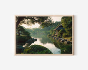 Okayama Korakuen Garden Japan Wall Art Print, Japanese Zen Garden