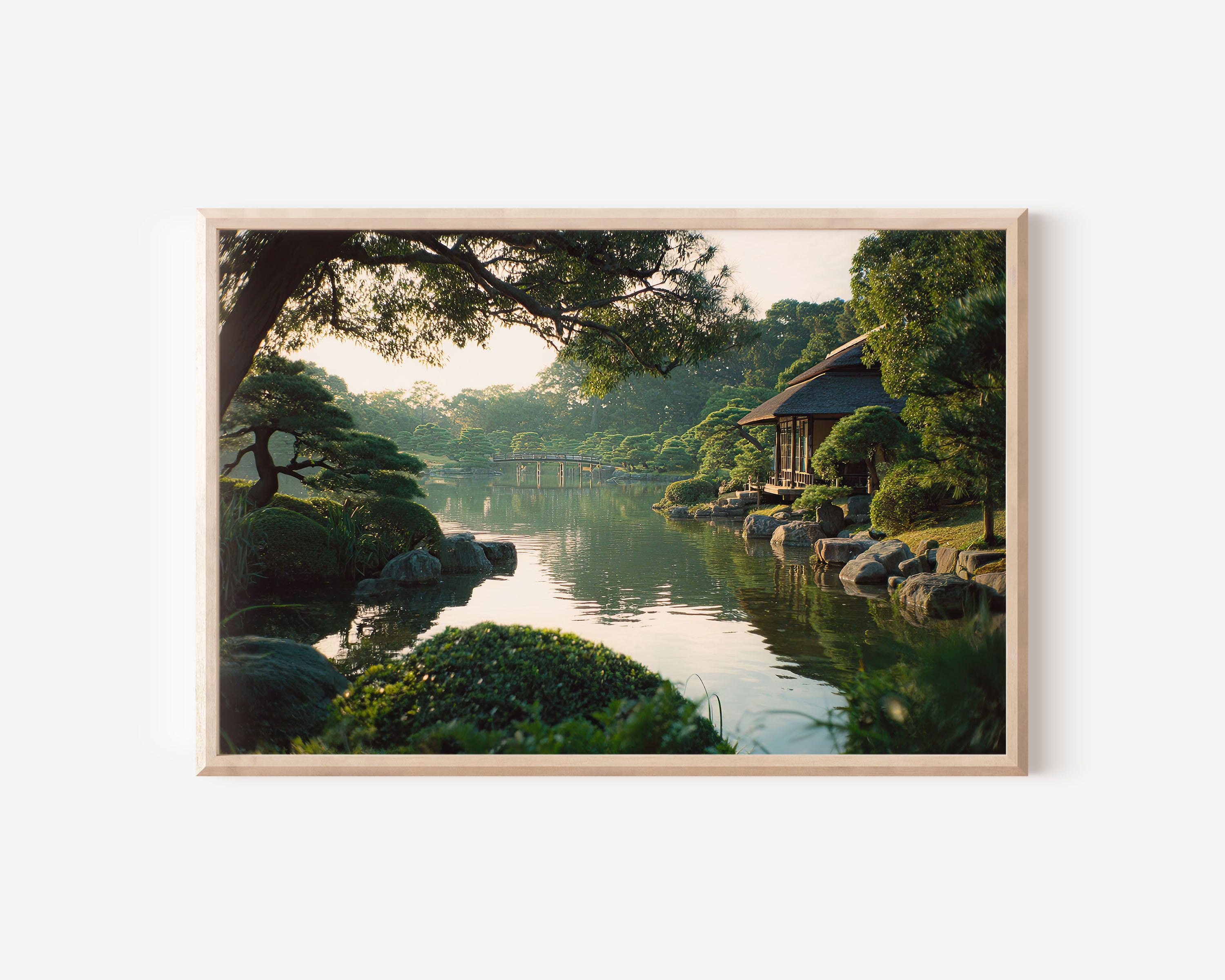 Okayama Korakuen Garden Japan Wall Art Print, Japanese Zen Garden