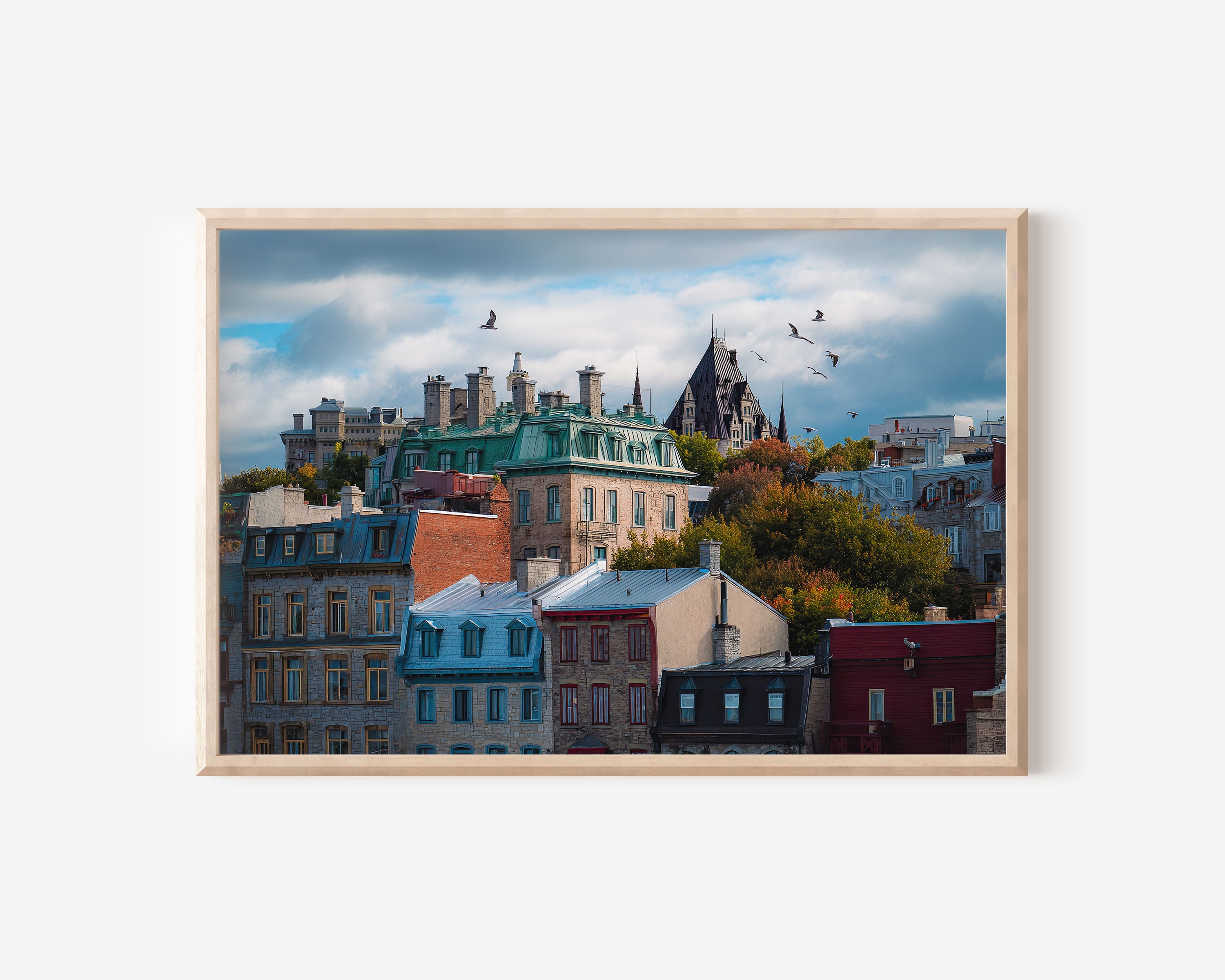 Old Quebec City Wall Art Print | Historic Quebec Architecture Photography Canada