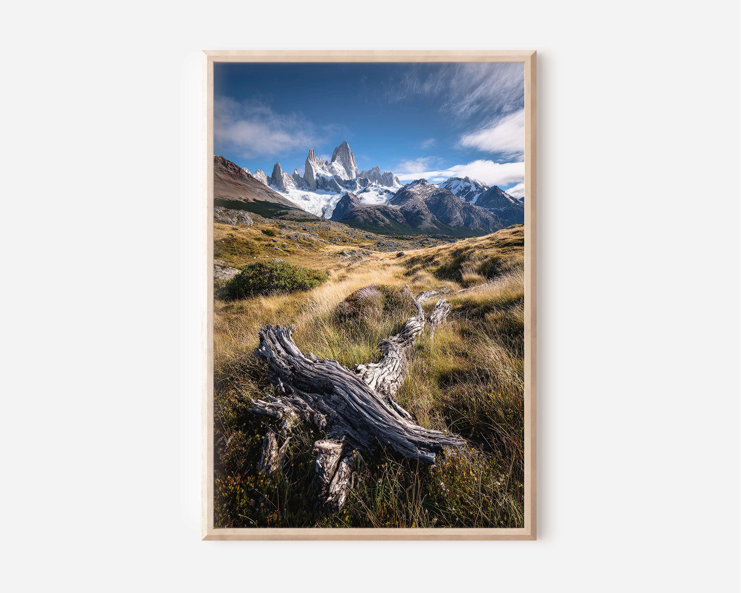 Mount Fitz Roy Patagonia Wall Art Print | Argentina El Chaltén Landscape Photography | Torres del Paine Wilderness Poster