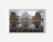 Paris Louvre Pyramid Wall Art Print | Elegant France Travel Decor