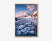 Parker Ridge Glacier Wall Art Print | Canadian Rockies Ice Field Photography | Alberta Winter Mountain Poster