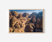 Petra Jordan Wall Art – Ancient Desert City Canyon Landscape Print