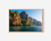 Phi Phi Islands Cliff Print – Thailand Ocean Wall Art