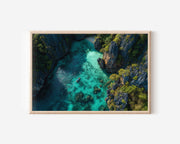 Phi Phi Islands Thailand Wall Art – Turquoise Lagoon Tropical Aerial Print