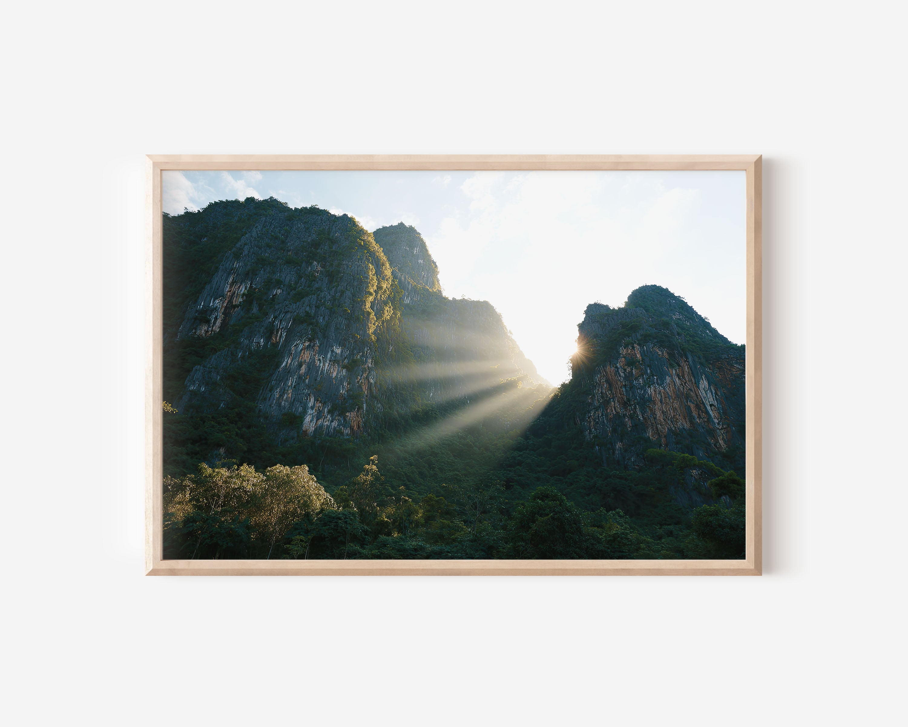 Phong Nha Mountains Sunrise Print – Vietnam Wall Art