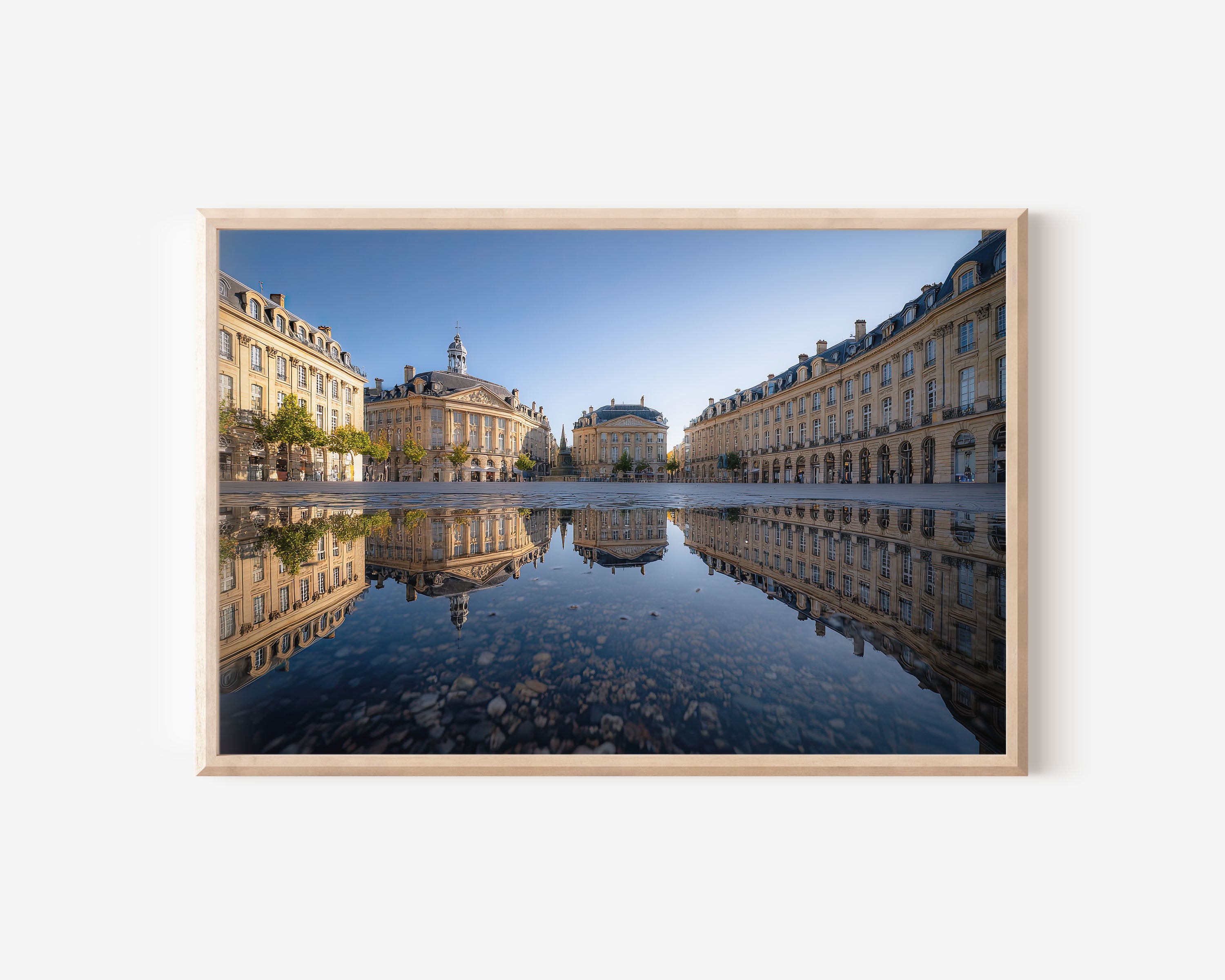 Place de la Bourse Bordeaux Wall Art Print – Water Mirror Reflection Canvas