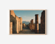 Pompeii Ruins Wall Art – Ancient Roman City Mount Vesuvius Italy