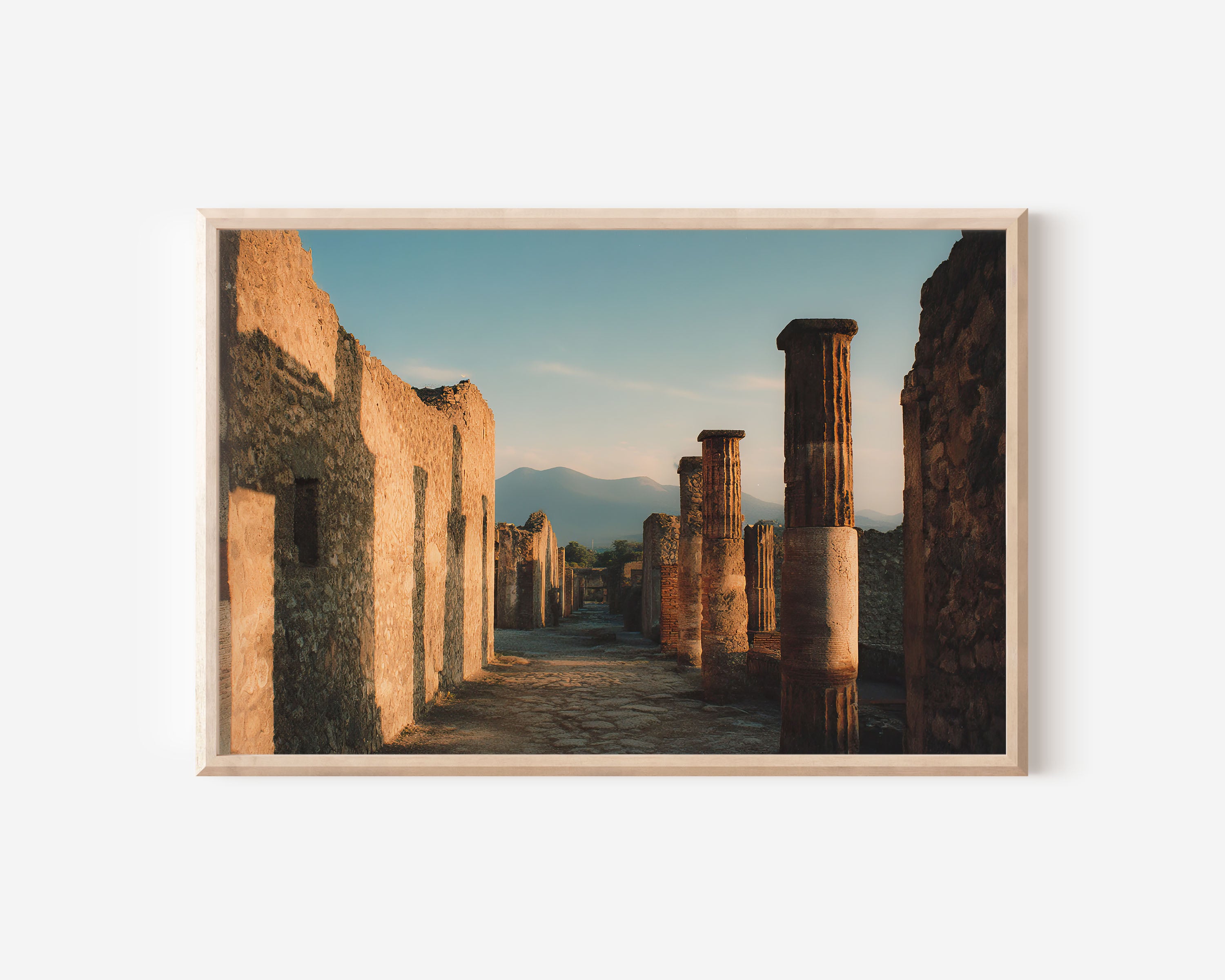 Pompeii Ruins Wall Art – Ancient Roman City Mount Vesuvius Italy