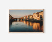 Ponte Vecchio Florence Wall Art – Arno River Historic Bridge Italy