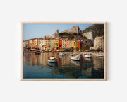 Porto Venere Harbor Wall Art – Liguria Italy Colorful Coastal Village