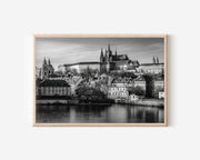 Prague Castle Black & White Wall Art Print