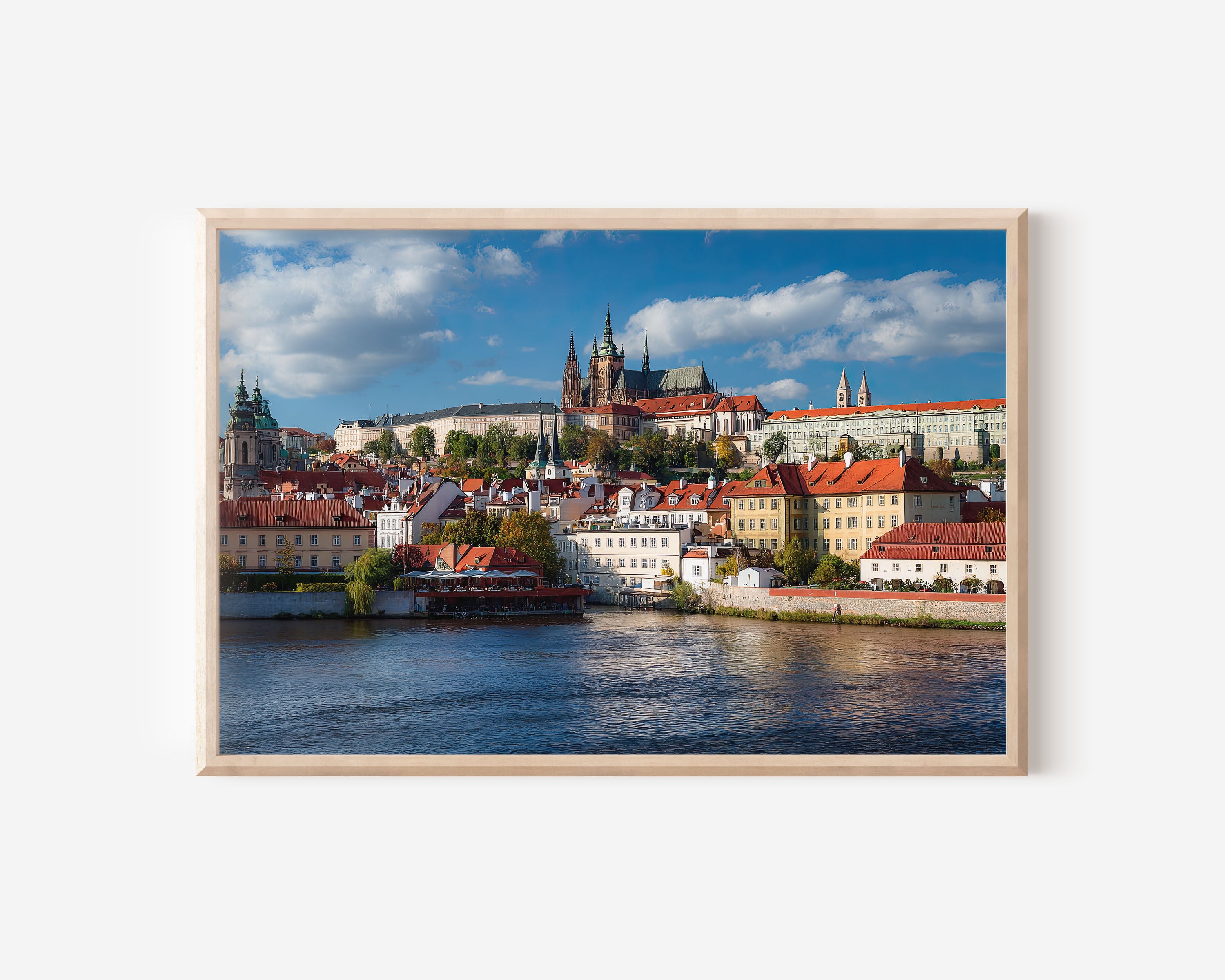 Prague Castle Skyline Wall Art Print | Prague Czech Republic Historic Cityscape Photography