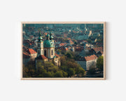 Prague Old Town Skyline Wall Art Print – Historic European City Architecture