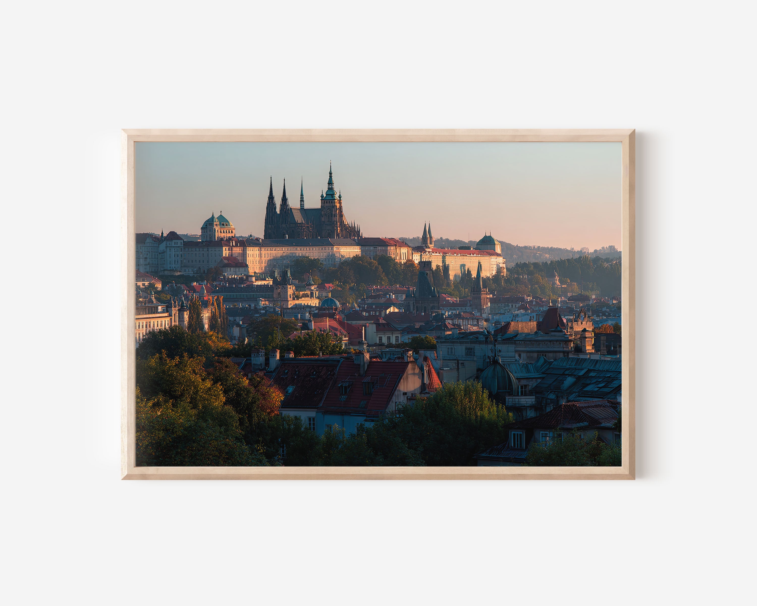 Prague Old Town Skyline Wall Art Print | Czech Republic Historic Architecture Photography