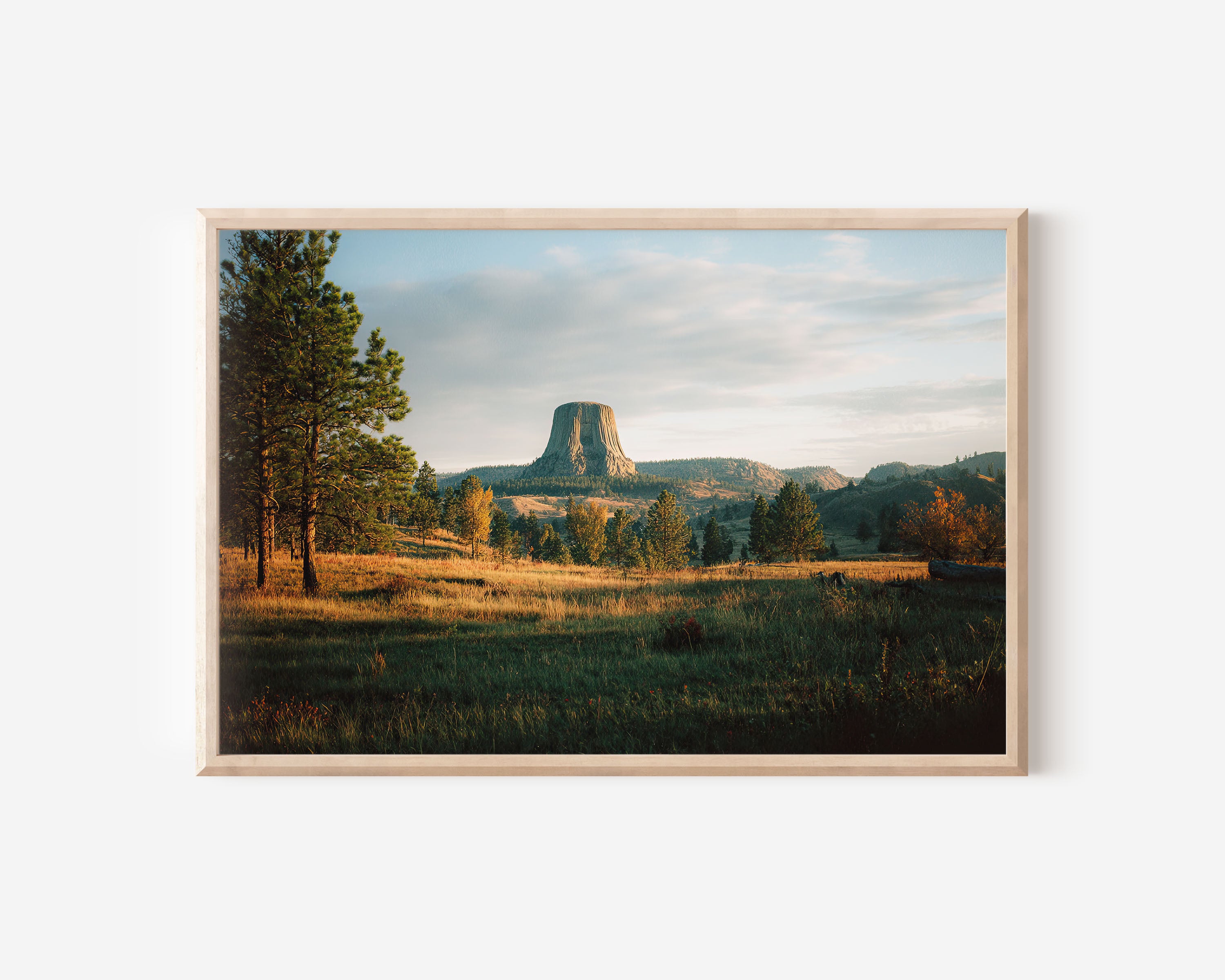 Prairie Monument – Devils Tower Landscape Wall Art Print