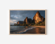 Railay Beach Sunset Print – Thailand Tropical Wall Art