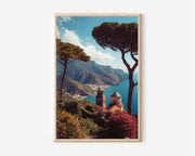 Ravello Coastal Garden Wall Art Print | Amalfi Coast Italy Canvas