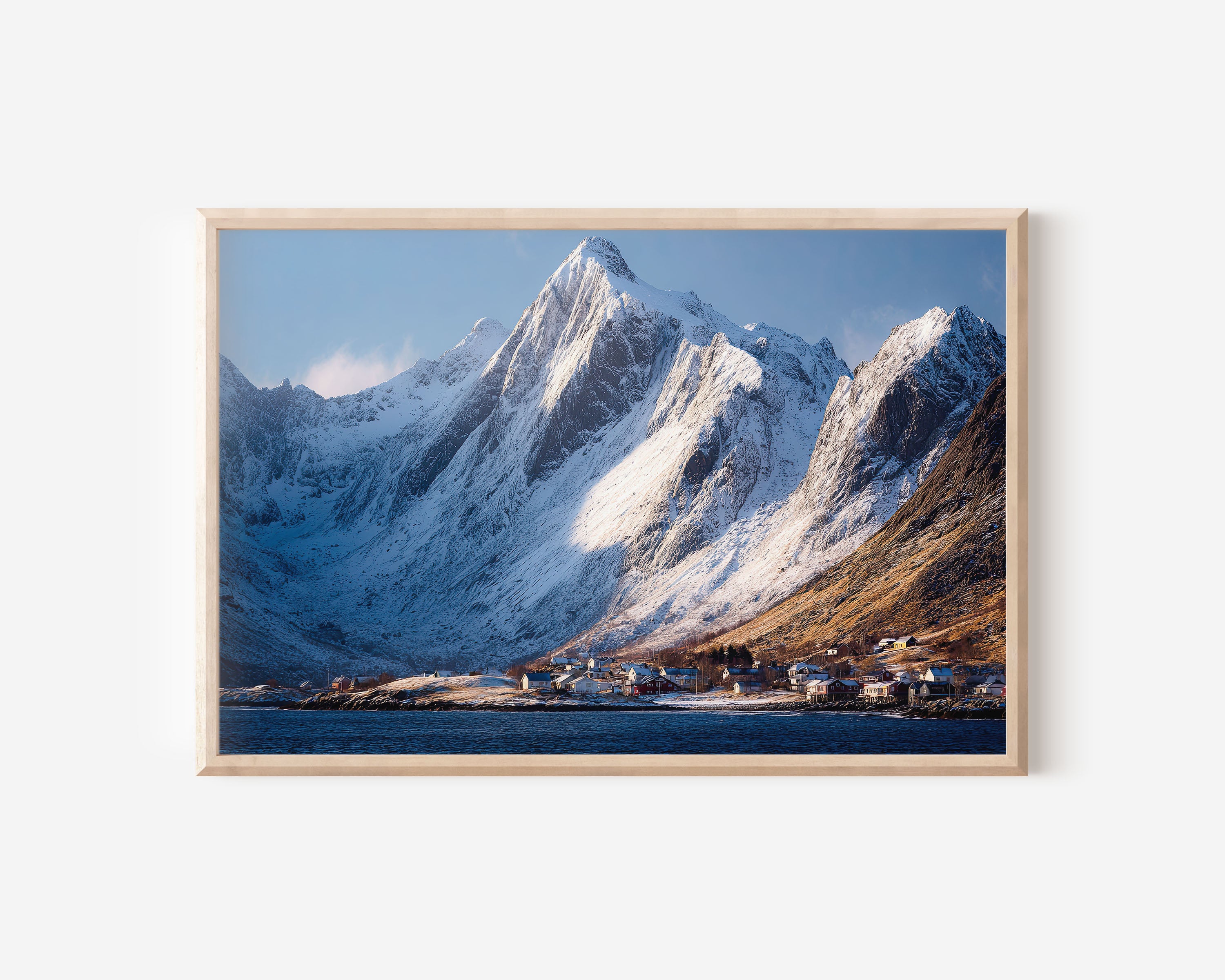 Reinefjorden Lofoten Norway Wall Art Print | Arctic Fjord Mountain Landscape