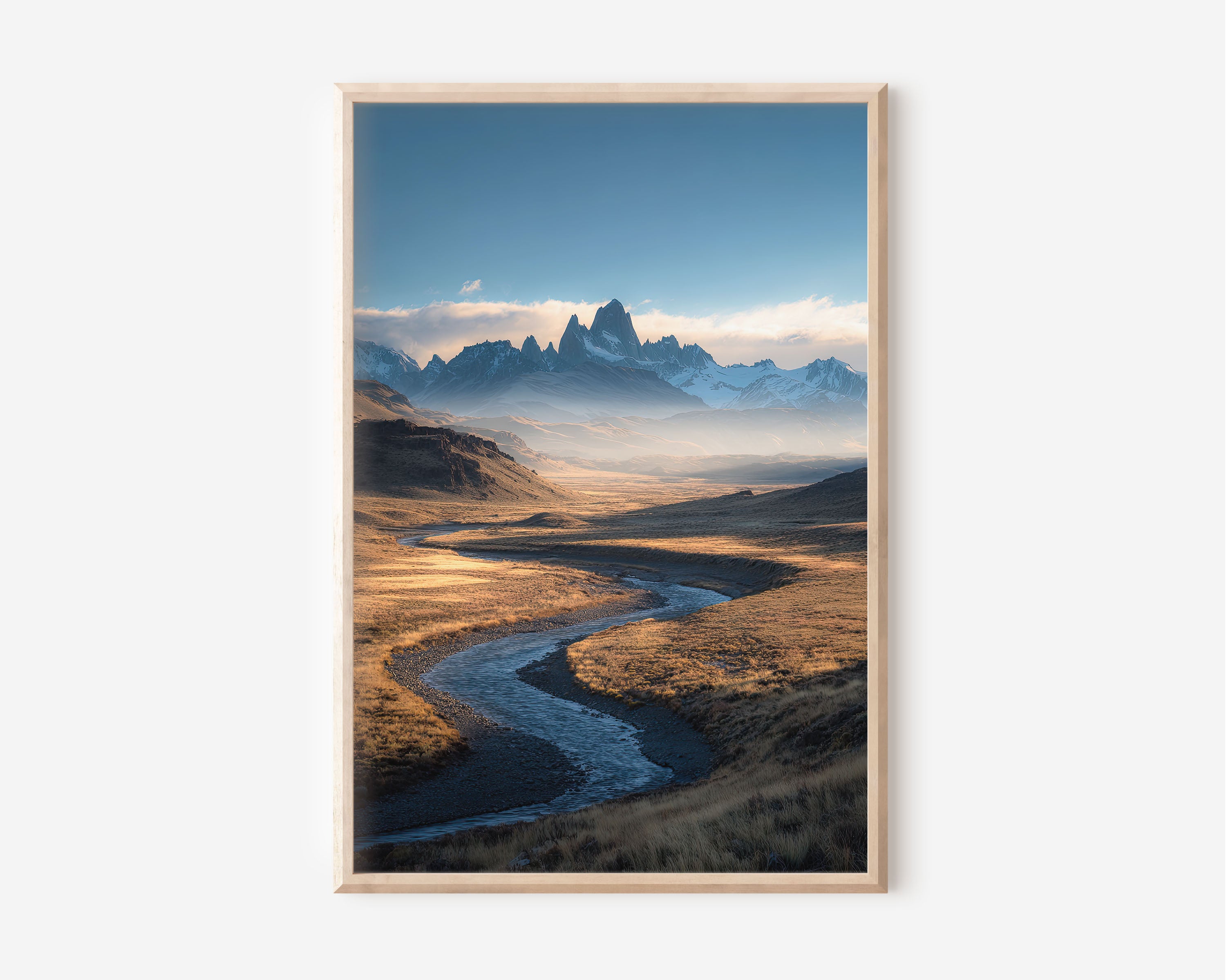 Río de las Vueltas Patagonia Print | Fitz Roy River Valley Wall Art | El Chaltén Argentina Photography