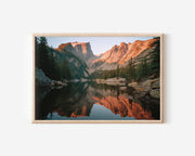 Rocky Mountain National Park Lake Reflection Wall Art Print