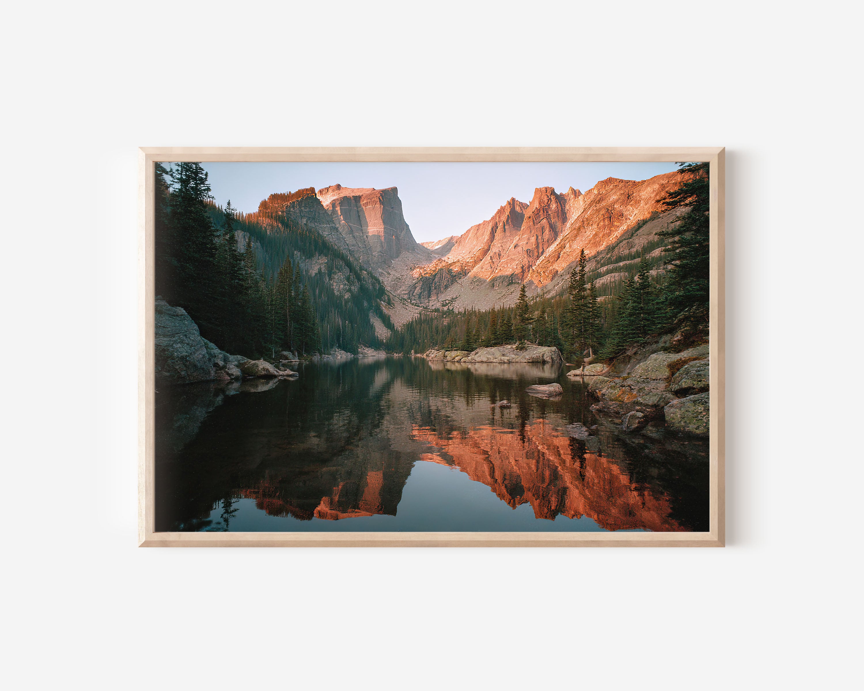 Rocky Mountain National Park Lake Reflection Wall Art Print