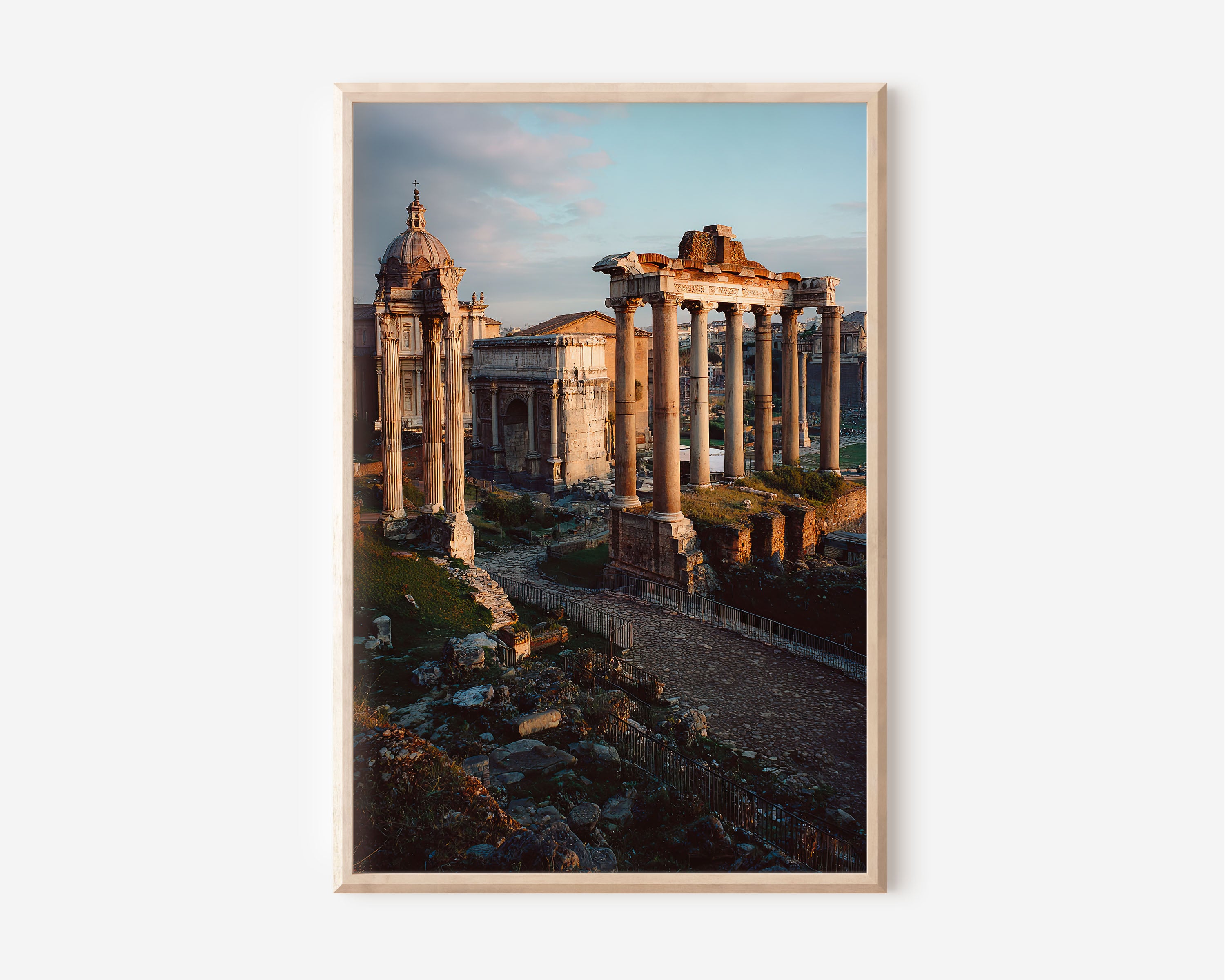 Roman Forum Wall Art Print | Rome Italy Ancient Ruins Sunset Photography | Italia Travel Poster | Classical Architecture Home Decor