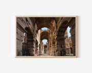 Rome Colosseum Interior Print – Ancient Architecture Wall Art