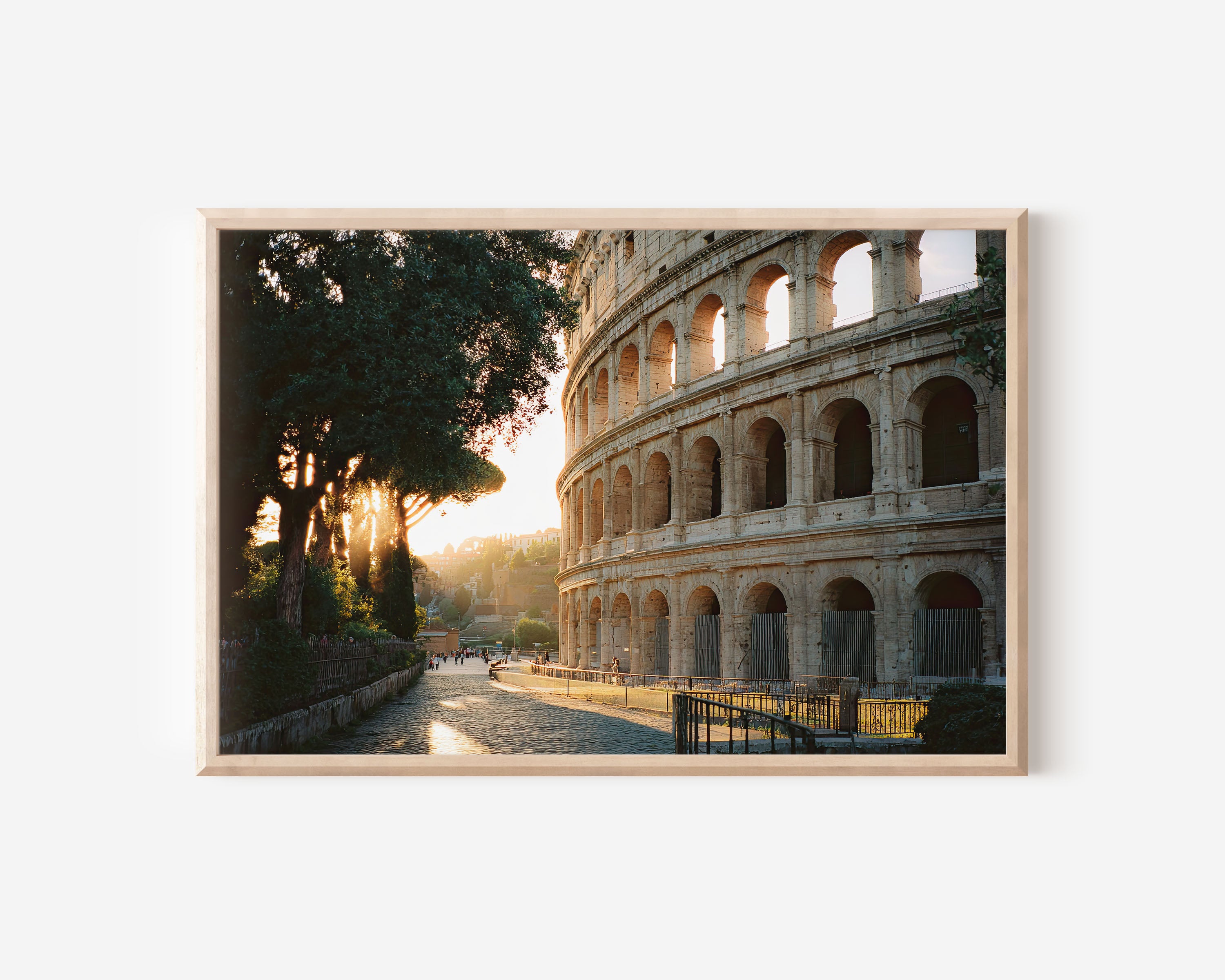 Rome Colosseum Wall Art – Historic Roman Architecture Sunrise Italy