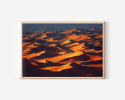 Sahara Desert Sand Waves Wall Art Print | Morocco Golden Sand Dunes Landscape Photography