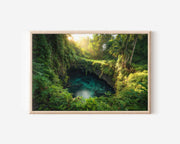 To Sua Ocean Trench Wall Art Print | Samoa Tropical Lagoon Paradise Landscape Photography