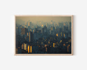 São Paulo Skyline Wall Art Print | Brazil Urban Cityscape Golden Hour Photography
