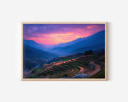 Sapa Rice Fields Golden Hour Print – Vietnam Wall Art