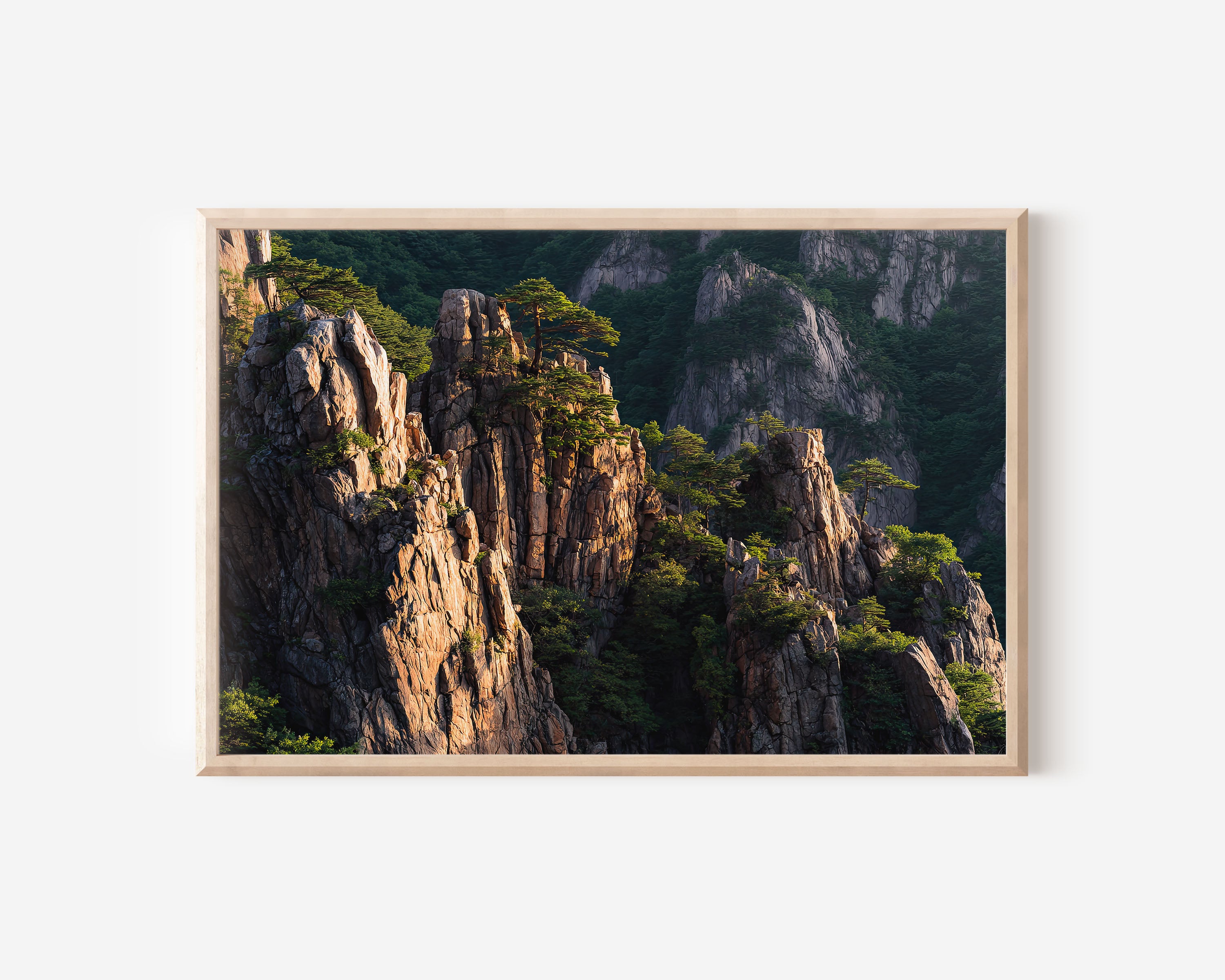 Seoraksan National Park South Korea Print | Sunrise Rock Pinnacles Wall Art