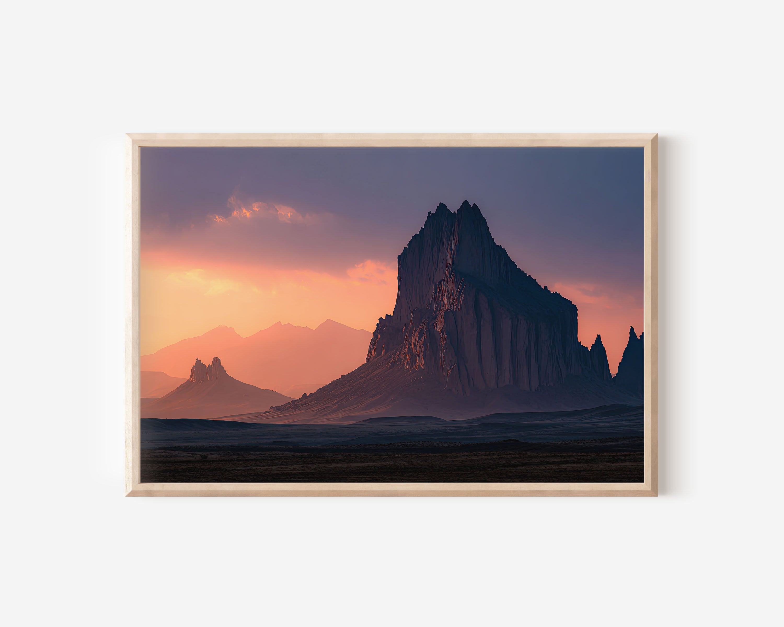 Shiprock New Mexico Wall Art Print | Southwest Desert Monument