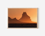 Shiprock Sunset Wall Art Print | New Mexico Desert Landscape