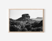 Sigiriya Lion Rock Black & White Wall Art