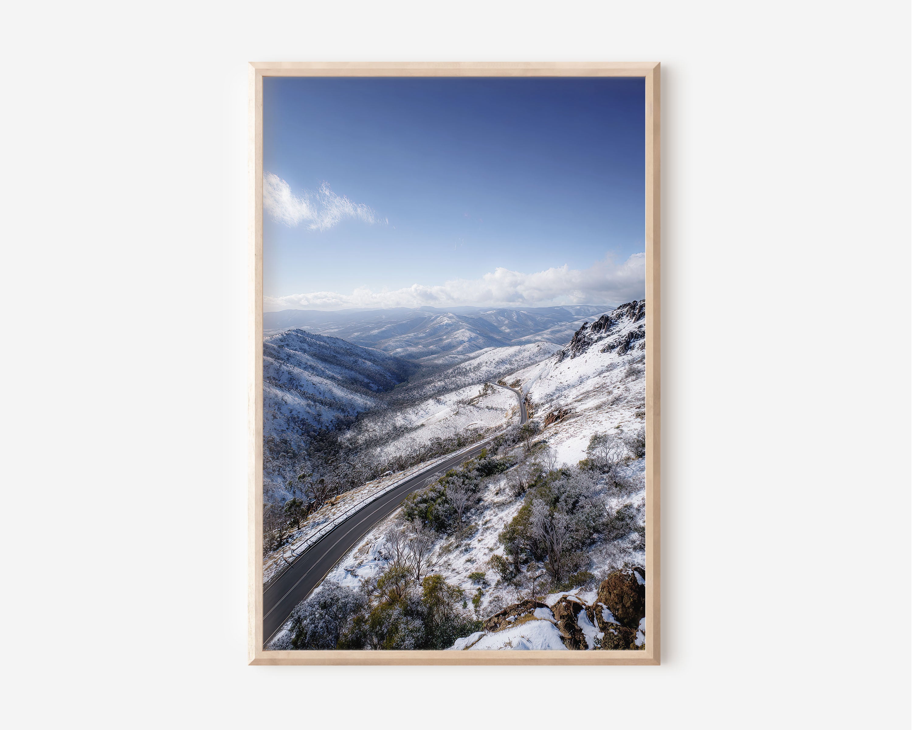 Snowy Mountains Australia Wall Art Print | Alpine Landscape Photography
