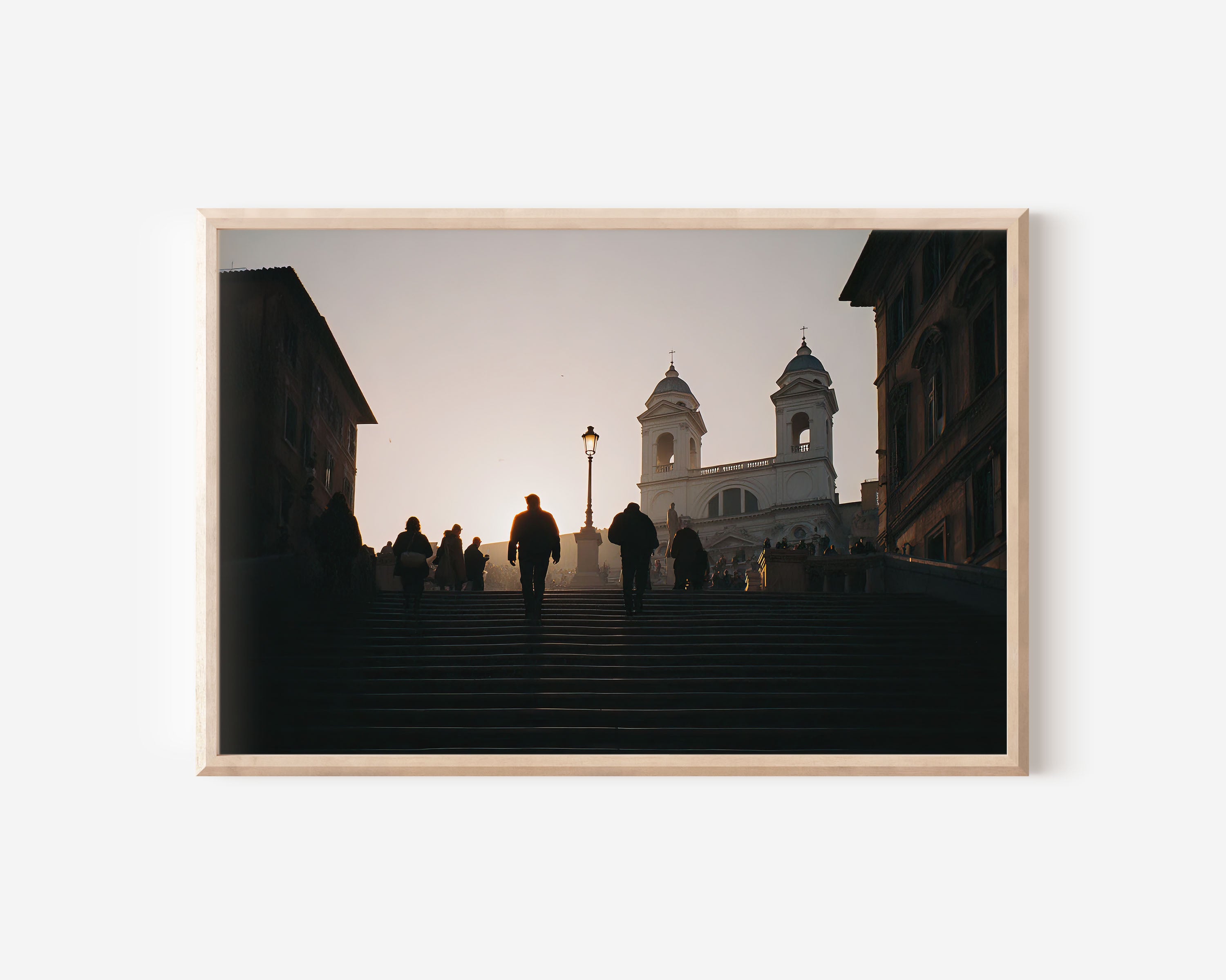 Spanish Steps Rome Wall Art – Piazza di Spagna Sunset Italy