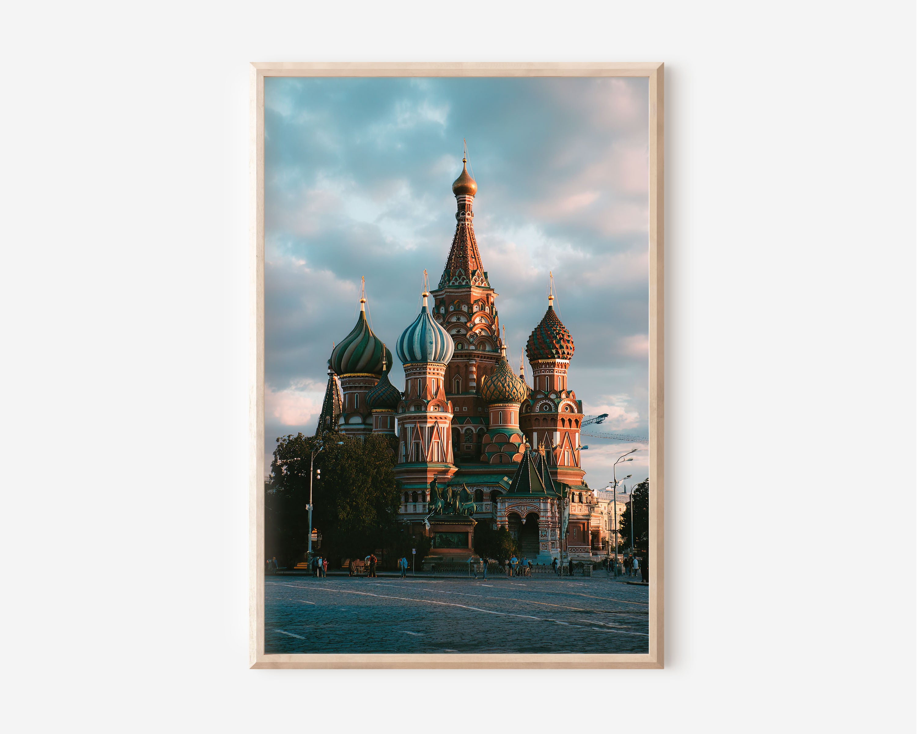St Basil's Cathedral Wall Art Print | Moscow Red Square Russia Onion Domes Photography | Eastern Europe Travel Poster | Eclectic Bold Home Decor