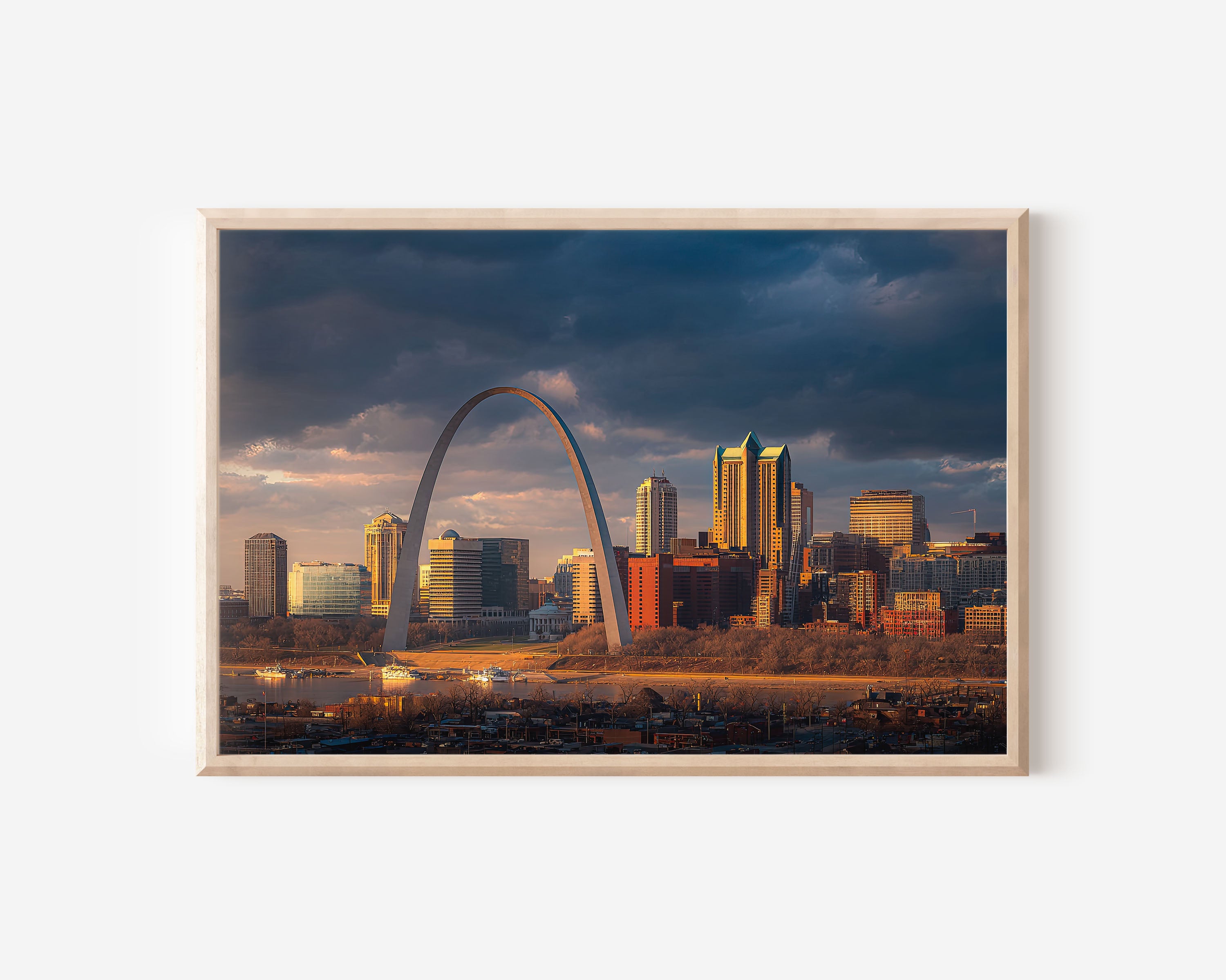 St Louis Gateway Arch Print | Mississippi River Skyline Wall Art