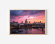 St Paul's Cathedral at Sunset London | Cityscape Fine Art Photography Print