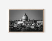 St. Peter’s Basilica Rome Black & White Wall Art