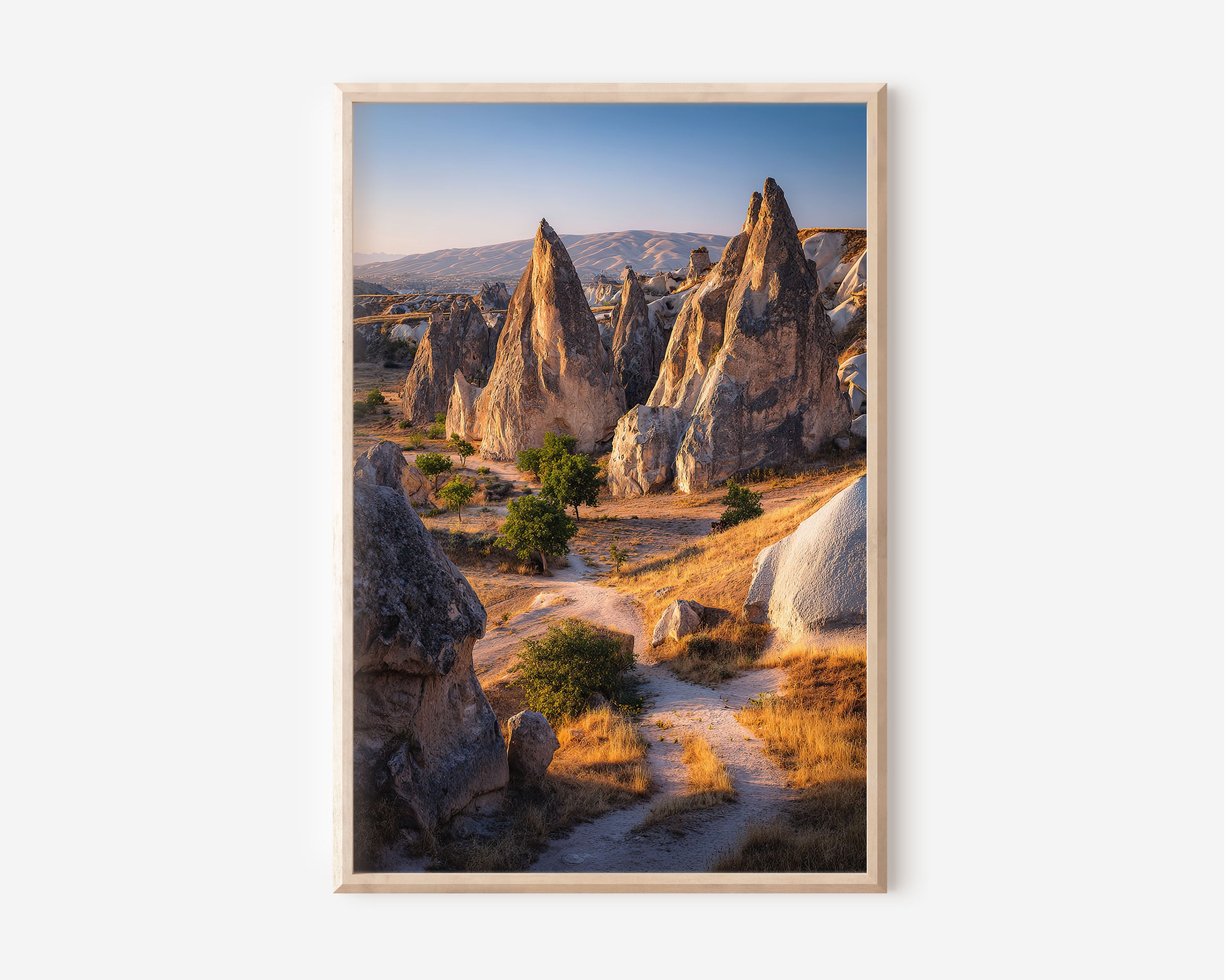Cappadocia Fairy Chimneys Wall Art Print | Turkey Landscape Photography | Göreme Valley Travel Poster