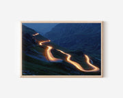 Swiss Alps Furka Pass Wall Art Print, Switzerland Mountain Road