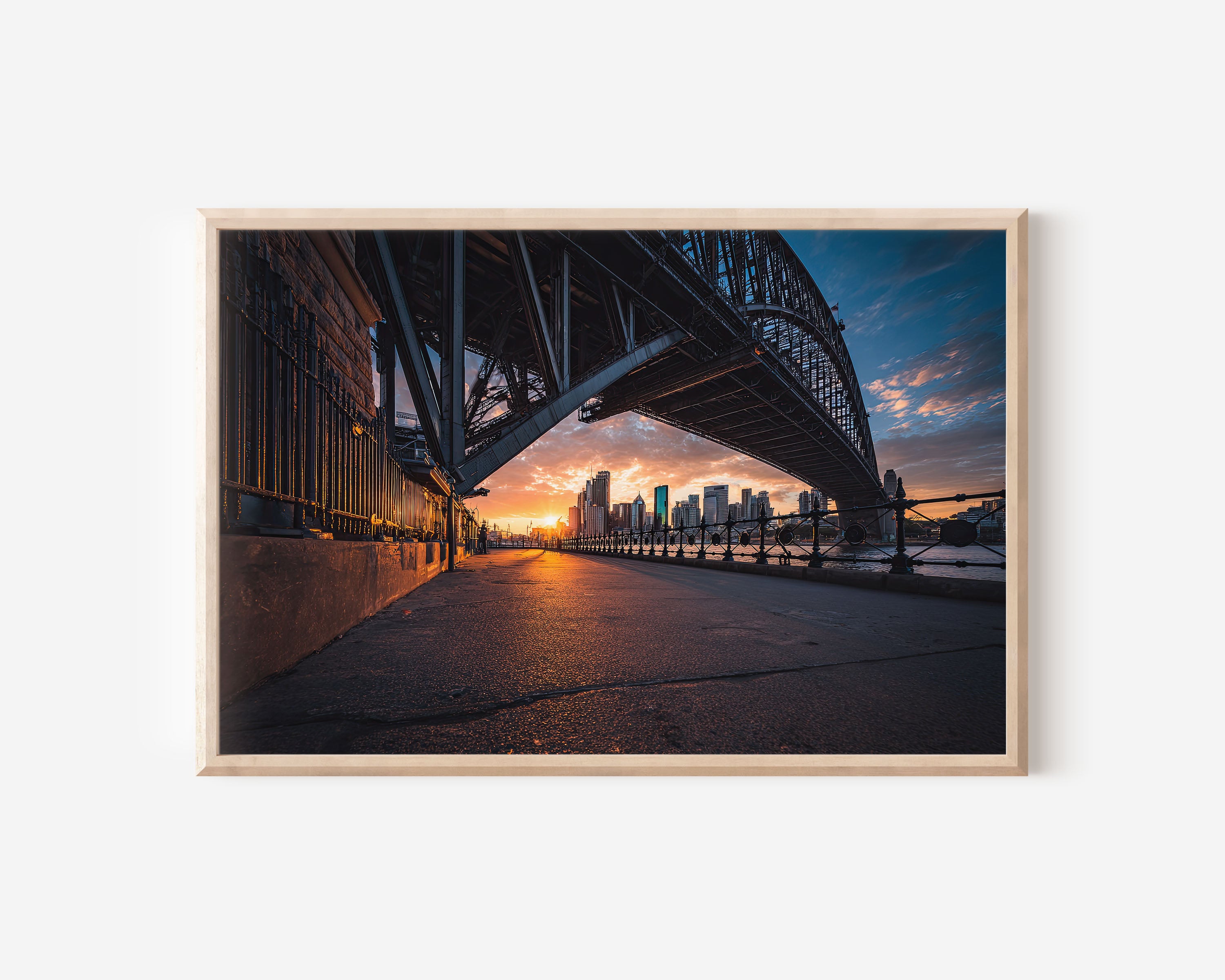 Sydney Harbour Bridge Underpass Wall Art Print | Sydney Skyline Architecture Photography Australia