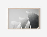 Sydney Opera House Black and White Wall Art Print – Modern Architecture Canvas