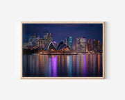 Sydney Opera House Night Print | Harbour City Skyline Wall Art